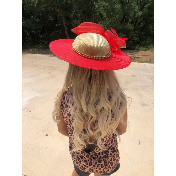 Gorgeous Vintage Red and Gold Mr. Hi\'s Classic Hat main image 4